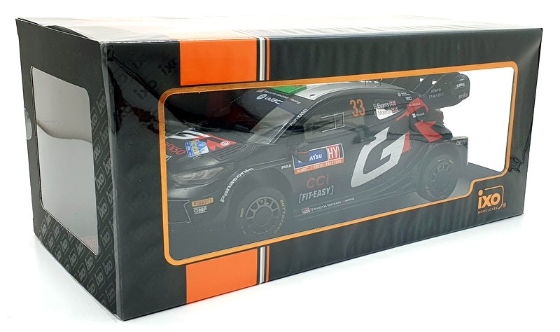 Ixo 1/18 Scale Diecast 18RMC200.22 Toyota GR Yaris Rally1 Hybrid #33 Sweden 2024
