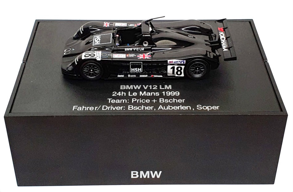 Minichamps 1/43 Scale 80 42 0 009 608 - BMW V12 LM 24h Le Mans 1999