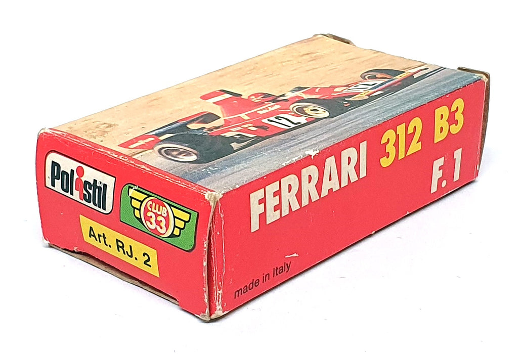 Polistil Appx 8cm Long Diecast RJ.2 - F1 Ferrari 312 B3 #1 - Red