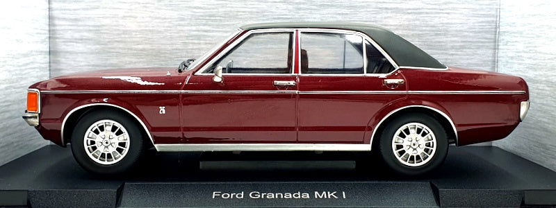 Model Car Group 1/18 Scale MCG18393 Ford Granada MK I Met. Dark Red / Black LHD