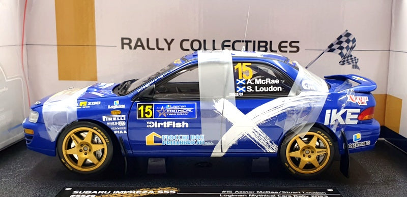 Sun Star 1/18 Scale Diecast 5529 Sabaru Impreza 555 #15 Logiman Mythical Car '23