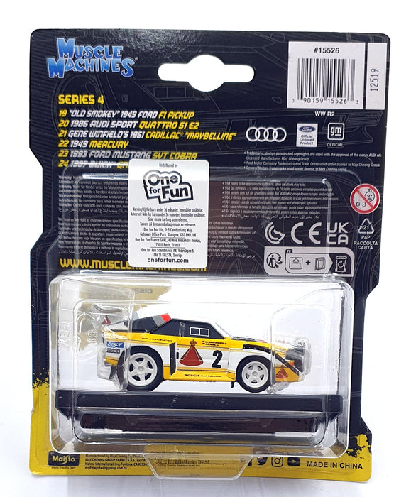 Muscle Machines 1/64 Scale 15526 - 1986 Audi Sport Quattro S1 E2 #2