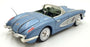 Motor Max 1/18 Scale Diecast 14126Q - 1958 Chevrolet Corvette -Blue/Silver