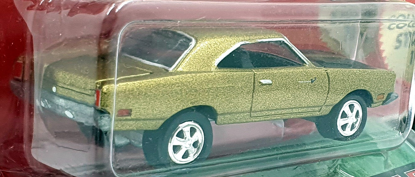 Johnny Lightning 1/64 Scale JL 580-02 - 1969 Plymouth Road Runner - Met. Gold