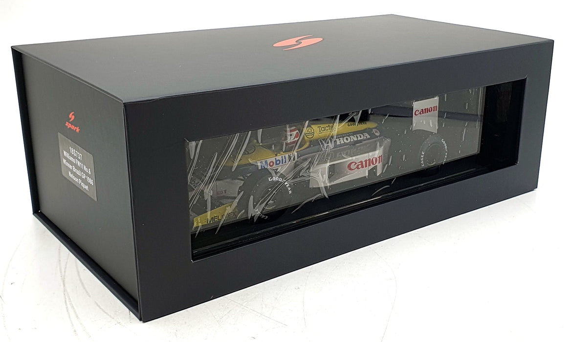 Spark 1/18 Scale 18S737 - Williams FW11 #6 1st Brazil GP 1986