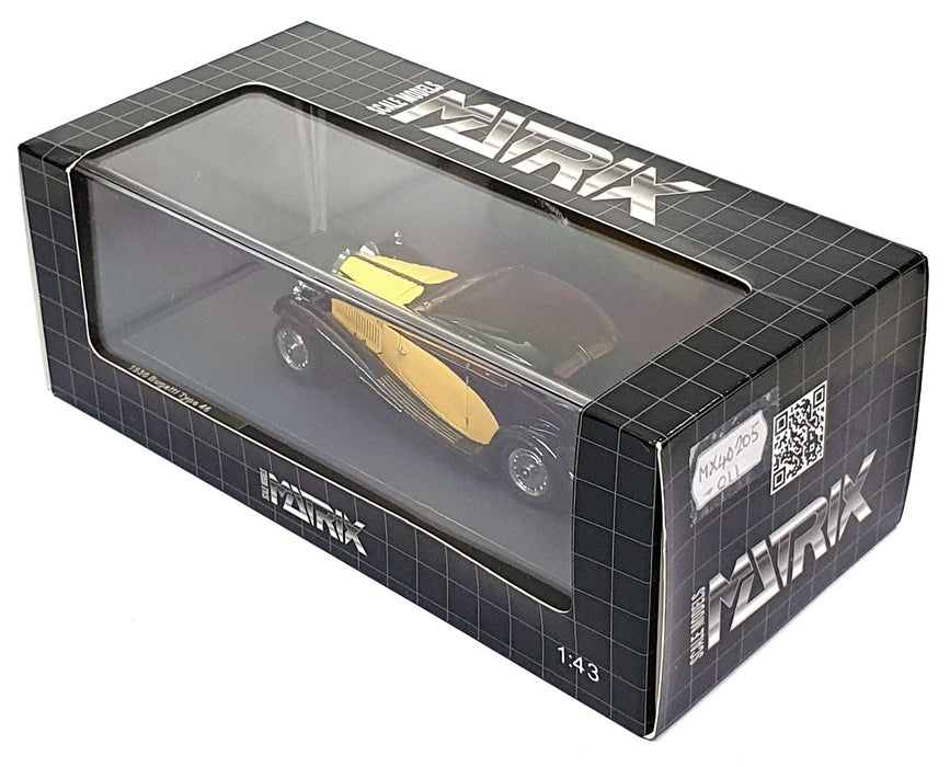 Matrix 1/43 Scale MX40205-011 - 1930 Bugatti Type 46 Superprofile - Yellow/Black