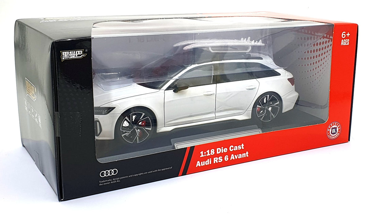 QY Toys 1/18 Scale H1152 - Audi RS 6 Avant - White