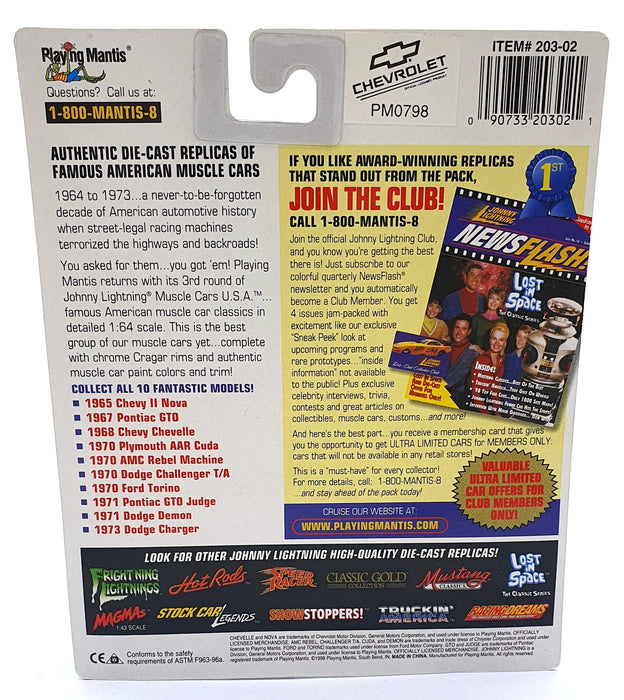 Johnny Lightning 1/64 Scale 203-02 Muscle USA 1968 Chevrolet Chevelle #1