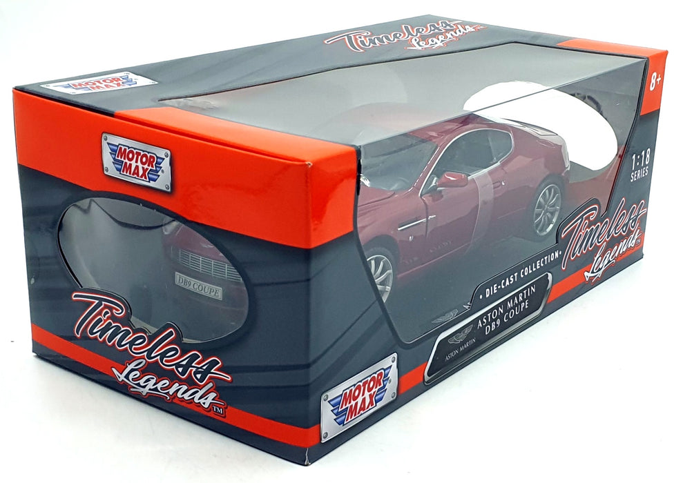 Motormax 1/18 Scale Diecast - 73174 Aston Martin DB9 Coupe - Red