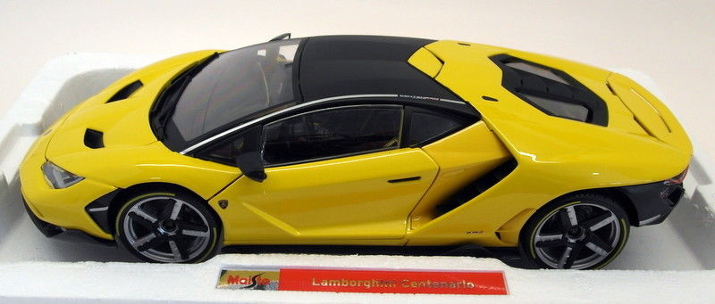 Maisto 1/18 Scale Diecast 38136 - Lamborghini Centenario - Yellow