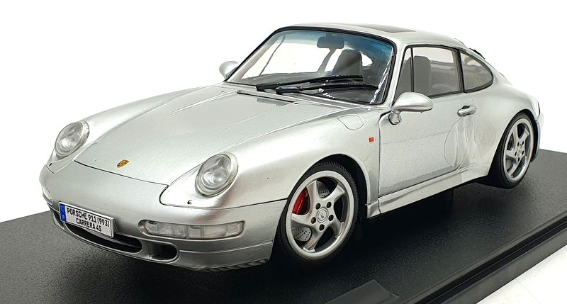 Solido 1/18 Scale Diecast S1810103 - 1996 Porsche 911 (993) 4S Met. Polar Silver