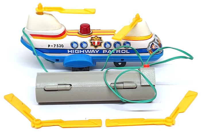 Made In Japan Appx 17cm Long UM-2 - Battery Operated Highway Patrol Helicopter