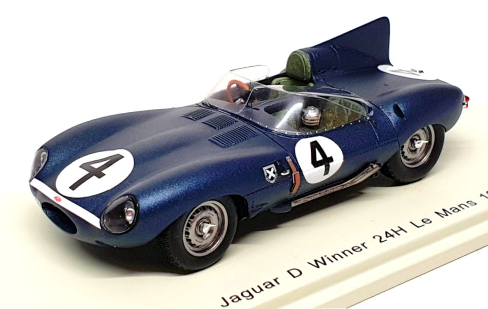 Spark 1/43 Scale 43LM56 - Jaguar D Winner #4 24H Le Mans 1956 - Matt Blue