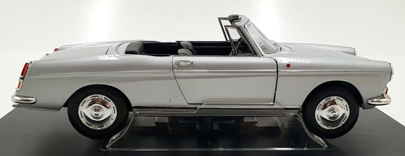 Norev 1/18 Scale Diecast 184835 - 1967 Peugeot 404 Cabriolet - Silver