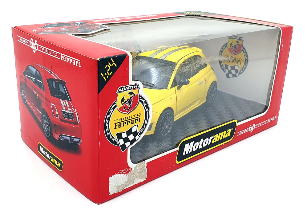 Motorama 1/24 Scale Diecast 497353 - Fiat Abarth 695 Tributo Ferrari - Yellow