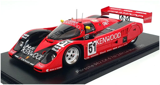 Spark Model 1/43 Scale S9891 - Porsche 962 CK 6 7th 24h Le Mans 1992 - Red/Black