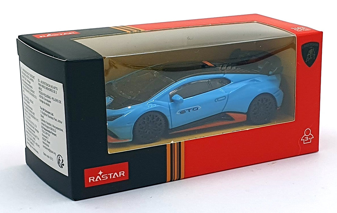 Rastar 1/43 Scale Diecast 64640 - Lamborghini Huracan STO - Blue