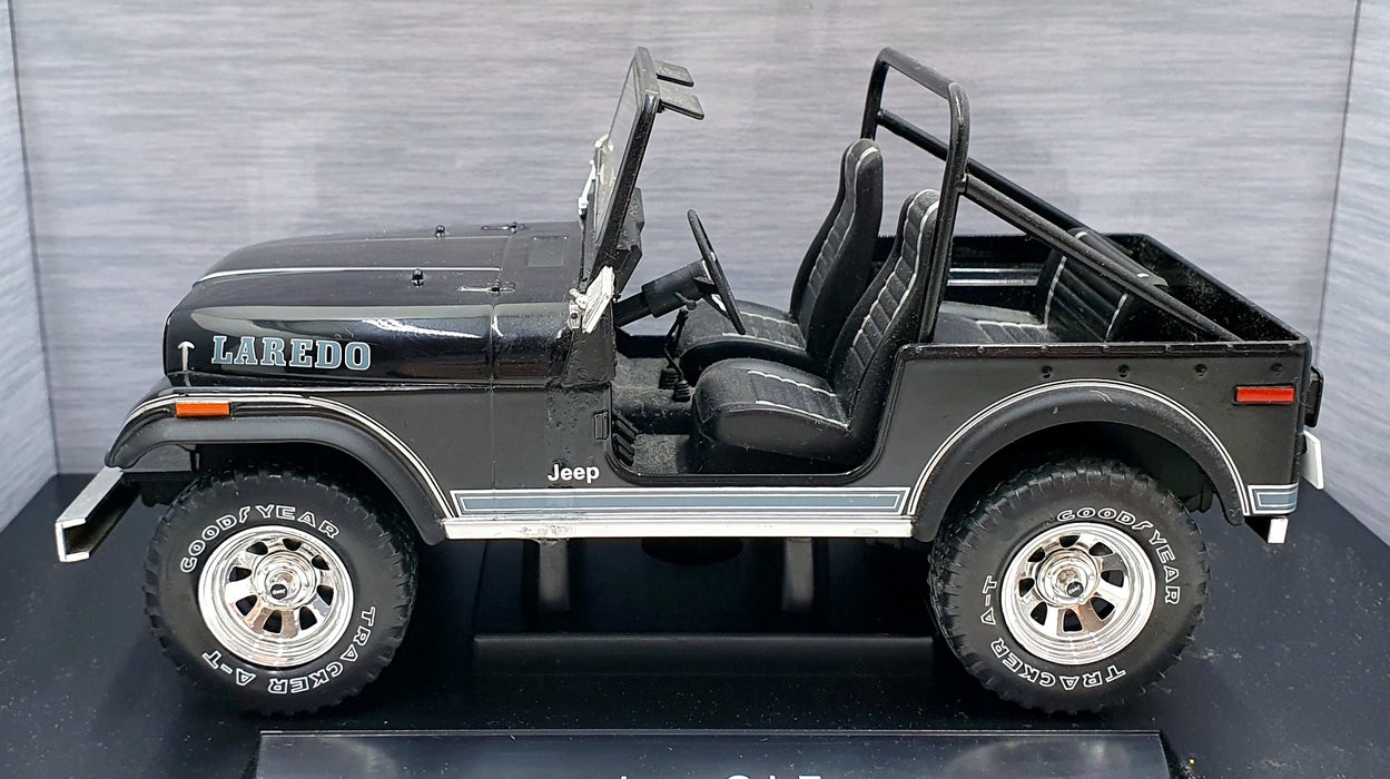 Model Car Group 1/18 Scale MCG18108 - Jeep CJ-7 Laredo - Black