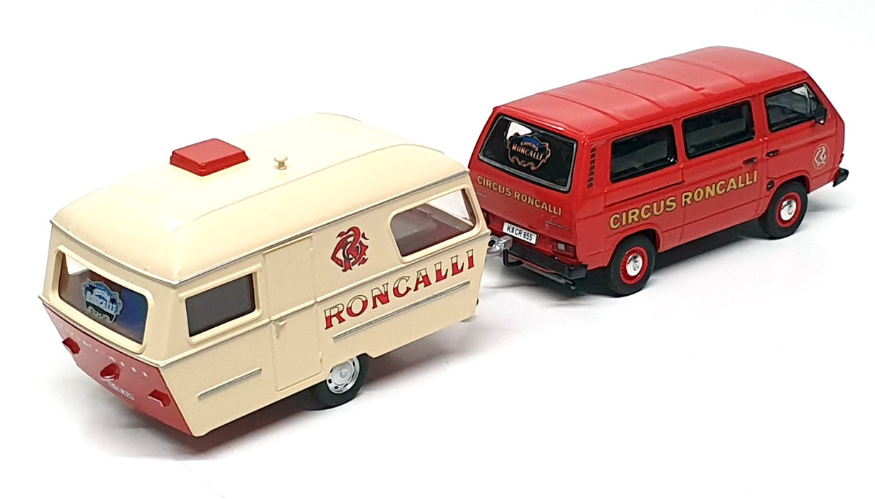 Premium ClassiXXS 1/43 Scale 11459 - VW T3a Bus & Caravan Roncalli Circus