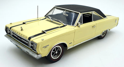 Diecast Promotions 1/18 Scale DC12226M - 1967 Plymouth GTX - Cream/Yellow 
