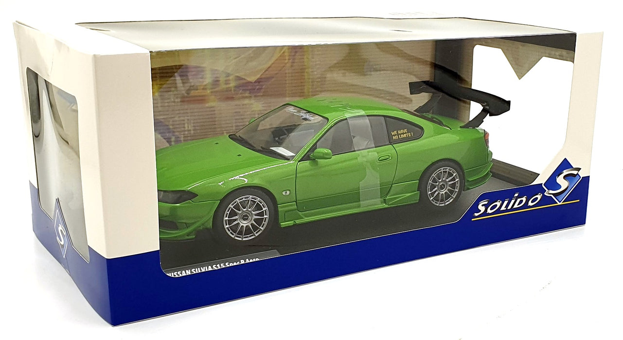 Solido 1/18 Scale Diecast S1812203 - Nissan Silvia S15 Spec R Aero - Met. Green