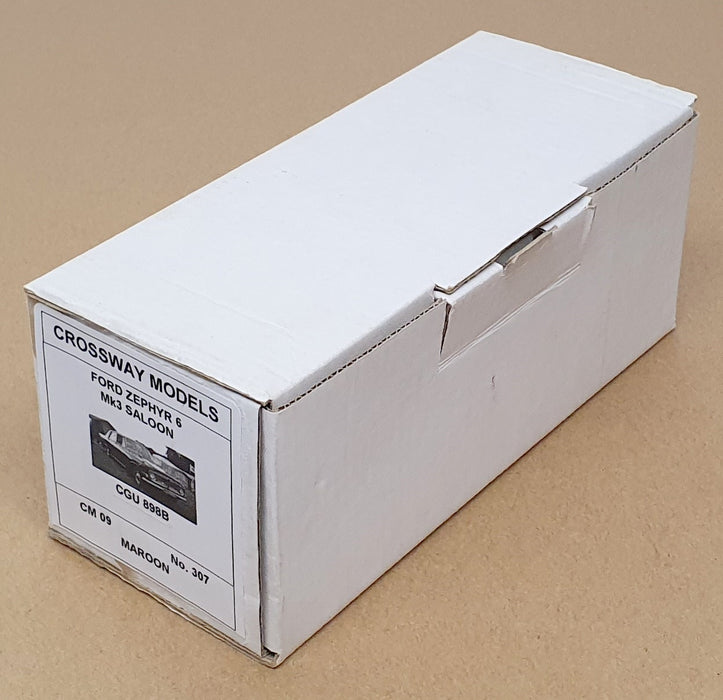 Crossway Models 1/43 Scale CM09 - Ford Zephyr 6 Mk3 - Maroon