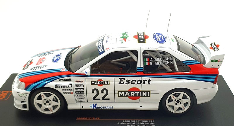 Ixo 1/18 Scale 18RMC171B.22 - Ford Escort WRC #22 Rallye Sanremo 1998