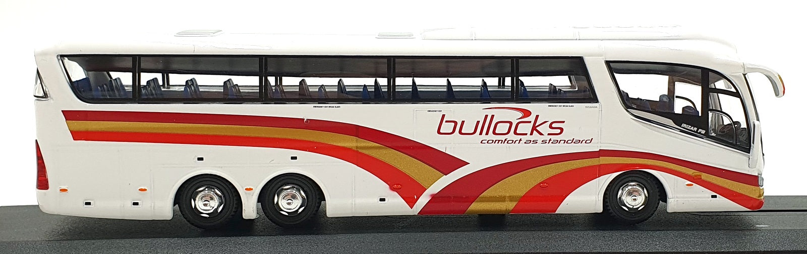 Oxford Diecast 1/76 Scale 76IRZ006 - Scania Irizar PB Bullocks Coach - White