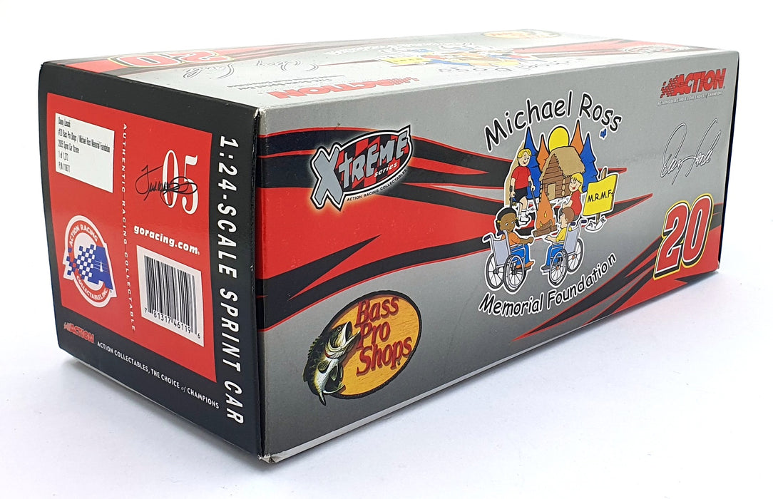 Action 1/24 Scale Diecast 110671 2005 Sprint Car Xtreme #20 Bass Pro Dragsters