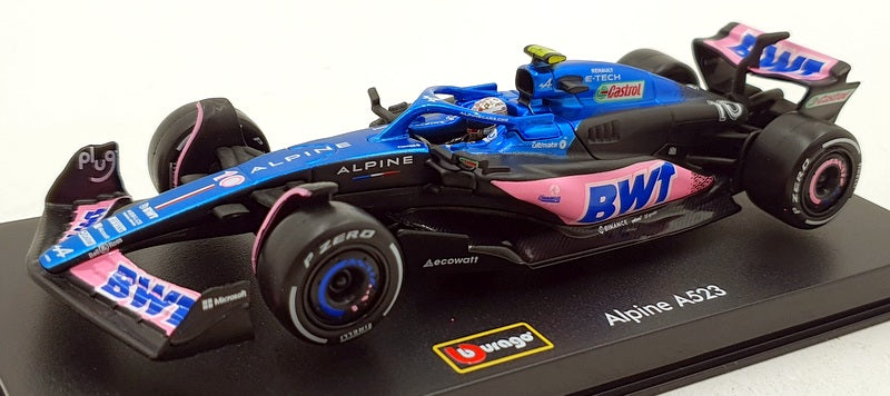 Burago 1/43 Scale 18-38073 - F1 BWT Alpine A523 2023 #10 P.Gasly