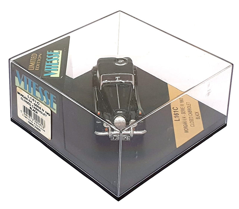 Vitesse 1/43 Scale L161C - 1962 Morgan 4/4 Series IV Closed Cabrio - Black