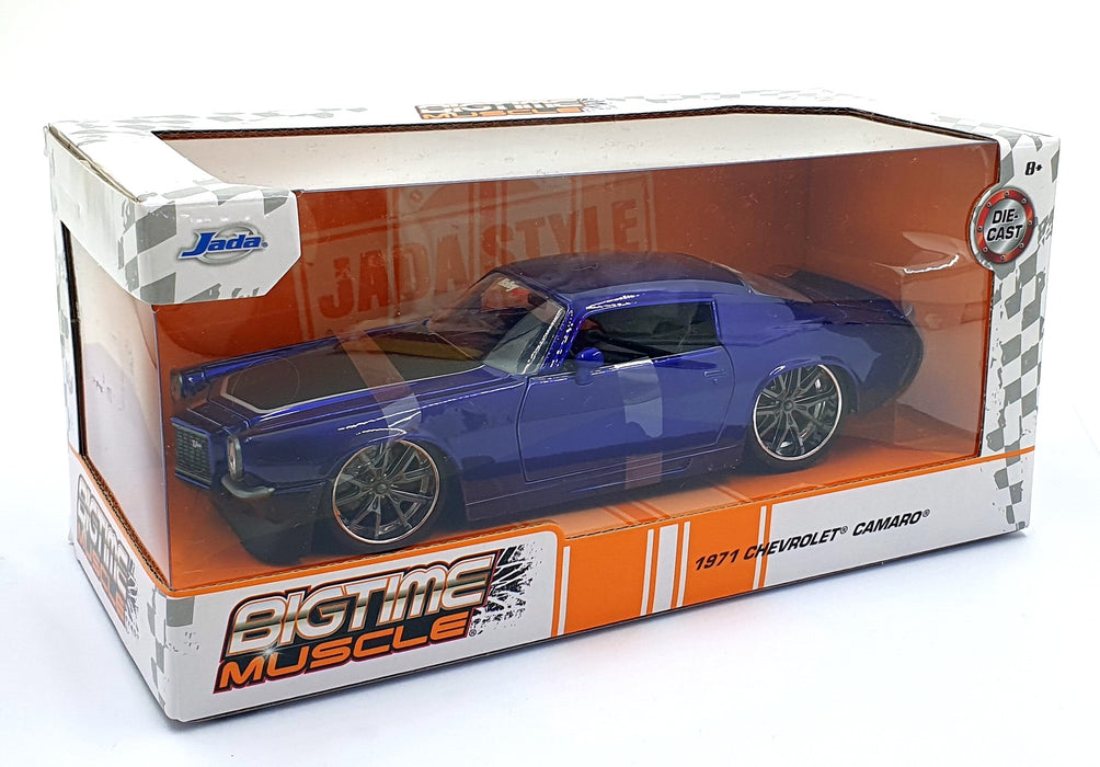 Jada Bigtime Muscle 1/24 Scale Diecast 36592 - 1971 Chevrolet Camaro Met. Purple