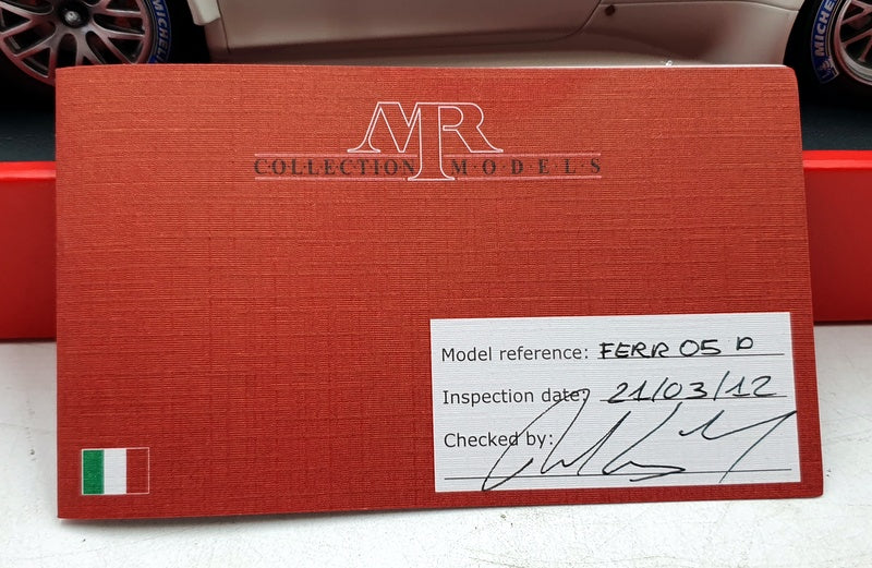 MR Models 1/18 Scale FERR05B - Ferrari 458 Italia GT2 - White