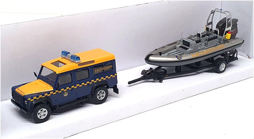Cararama 1/43 Scale CR480ND9 - Land Rover & Boat Coastguard