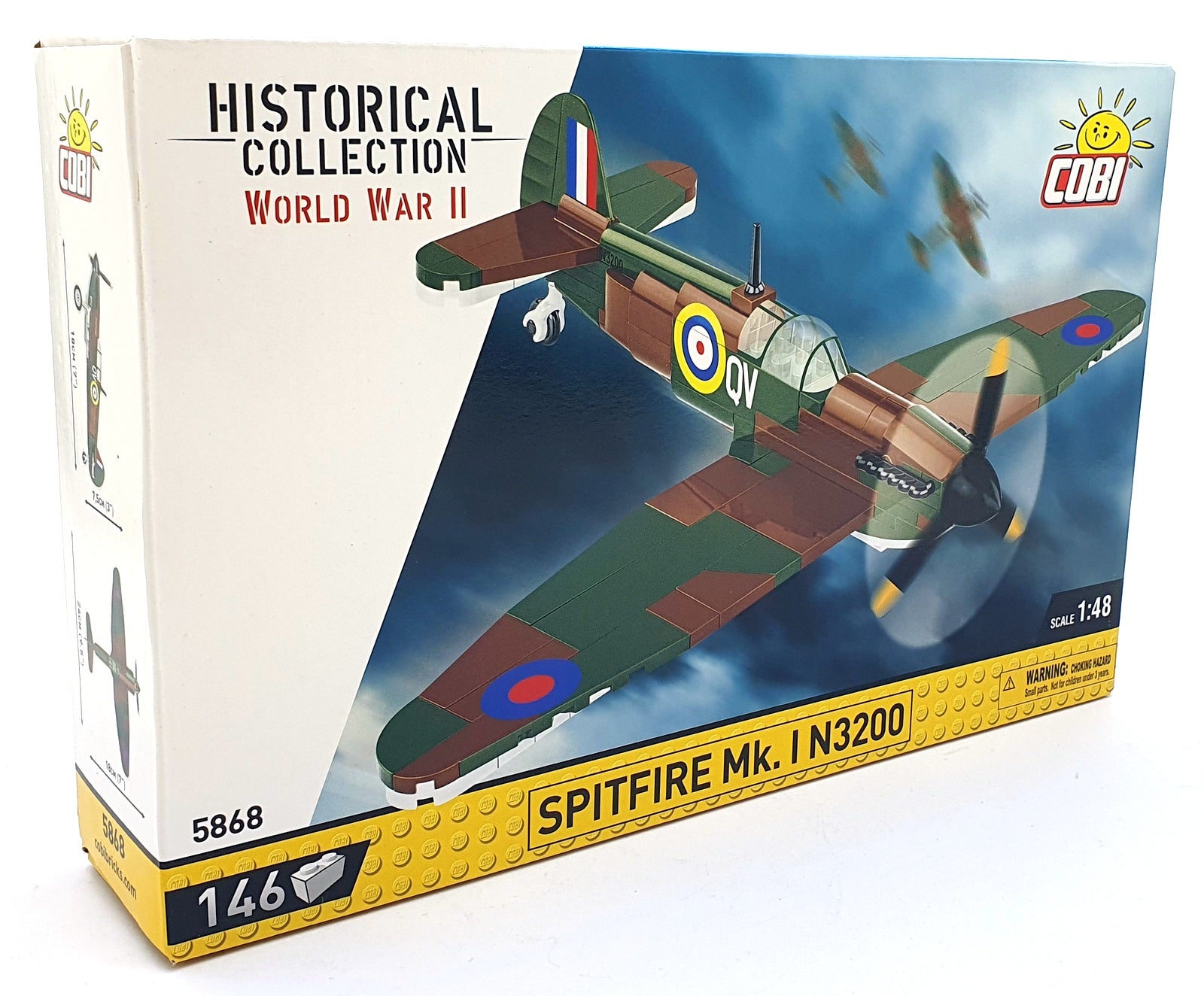 Cobi Bricks 1/48 Scale 5868 - Spitfire Mk. I N3200