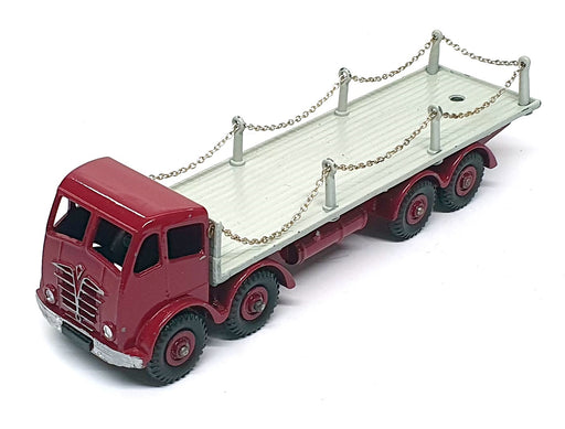 Dinky Supertoys 905 - Foden Flat Truck With Chains - Maroon/Grey