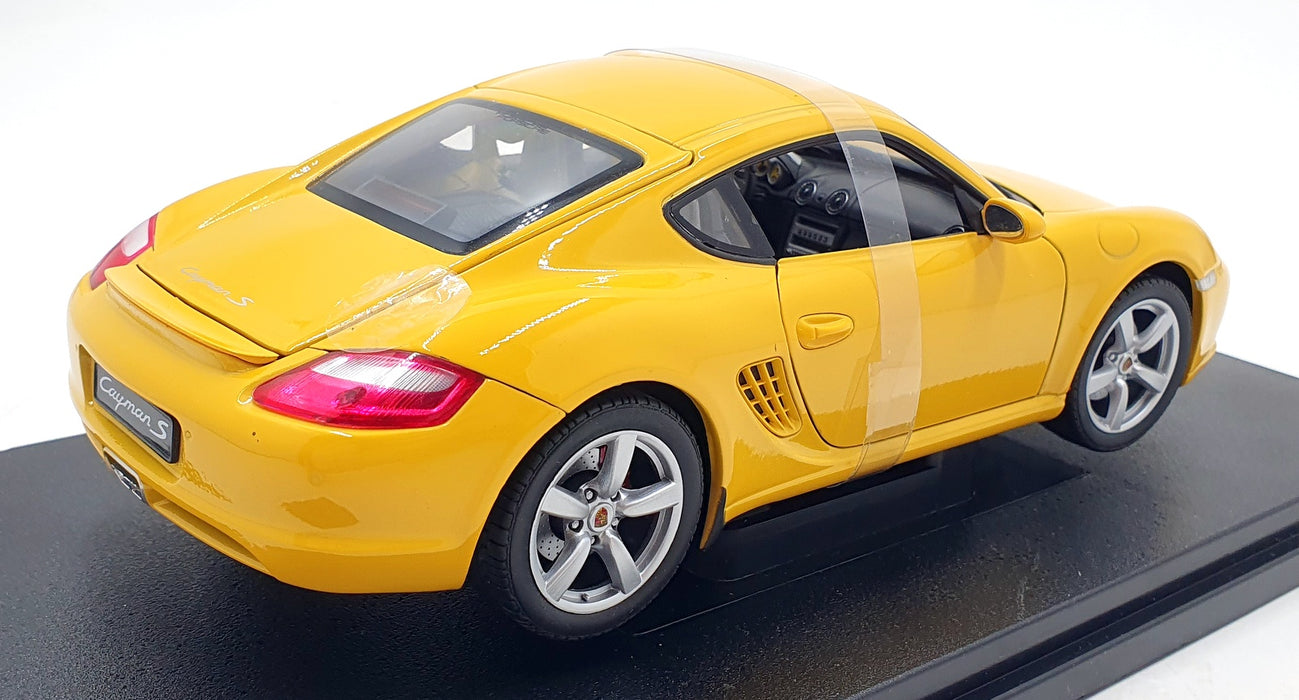 Welly 1/18 Scale Diecast TY4948 - Porsche Cayman S - Yellow