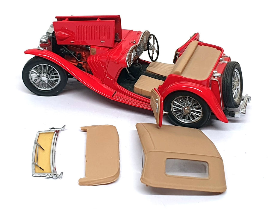 Franklin Mint 1/24 Scale Diecast 150326L - 1948 MGTC Roadster - Red