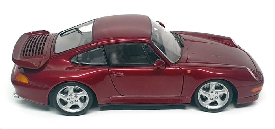 UT Models 1/18 Scale Diecast 28723B - Porsche 911 Turbo - Burgundy