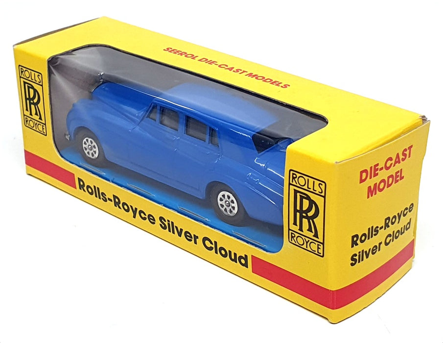 Seerol Appx 10cm Long Diecast SE01BE - 1959 Rolls Royce Silver Cloud - Blue