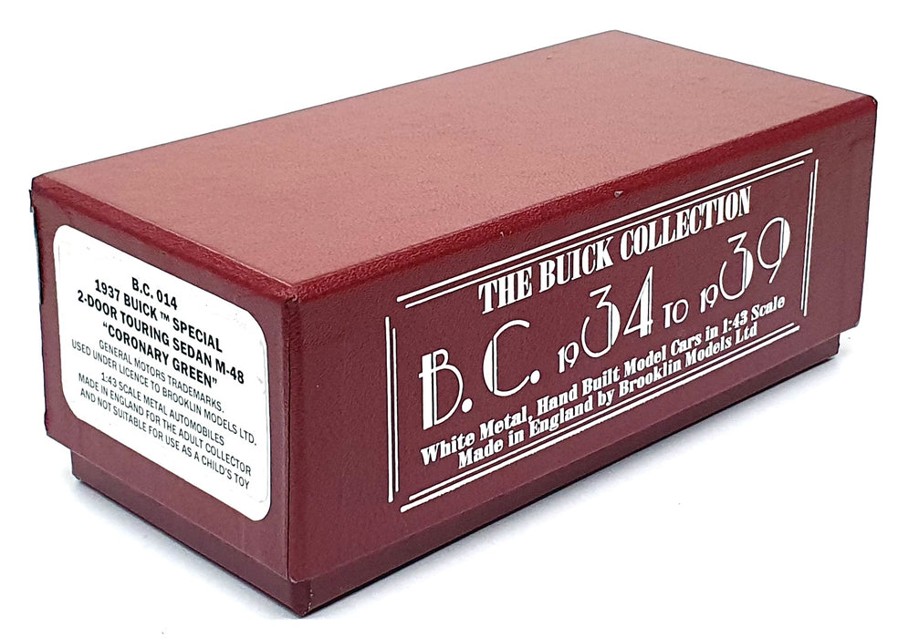 Brooklin Models 1/43 Scale BC012 - 1937 Buick Special 2-Dr. Touring Sedan M-48