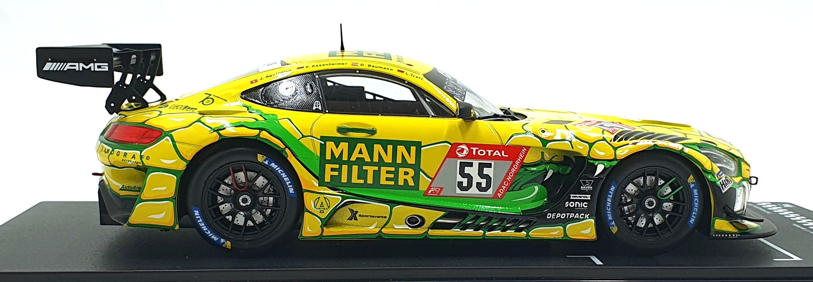 IXO 1/18 Scale LEGT18-22NUR007 - Mercedes AMG GT3 #55 24hr Nurburgring 2022