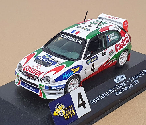 Skid 1/43 Scale SKW99011 - Toyota Corolla WRC #4 Winner China Rally 1999