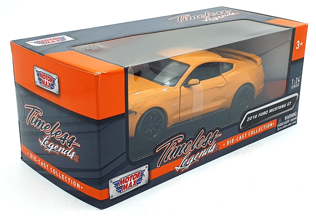 Motormax 1/24 Scale Model Car 79352 - 2018 Ford Mustang GT - Orange