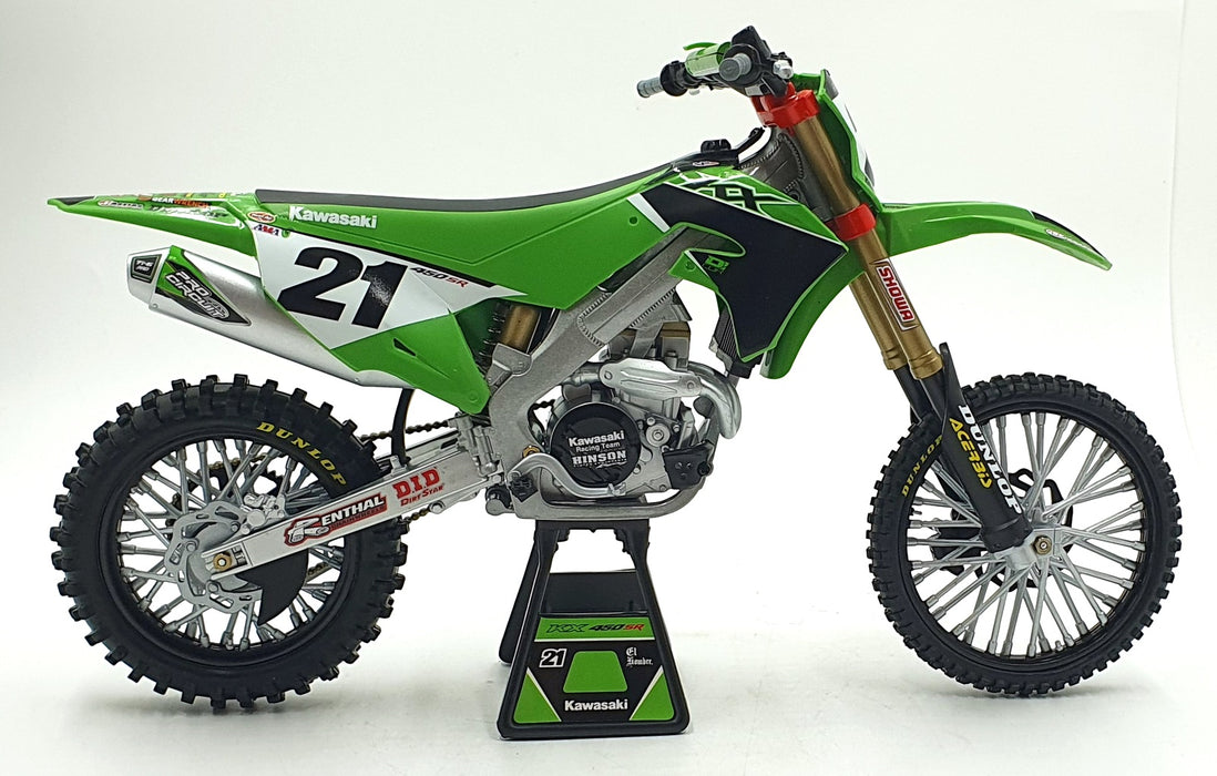NewRay 1/6 Scale 49733 - Kawasaki KX 450 SR Motorbike #21 Jason Anderson