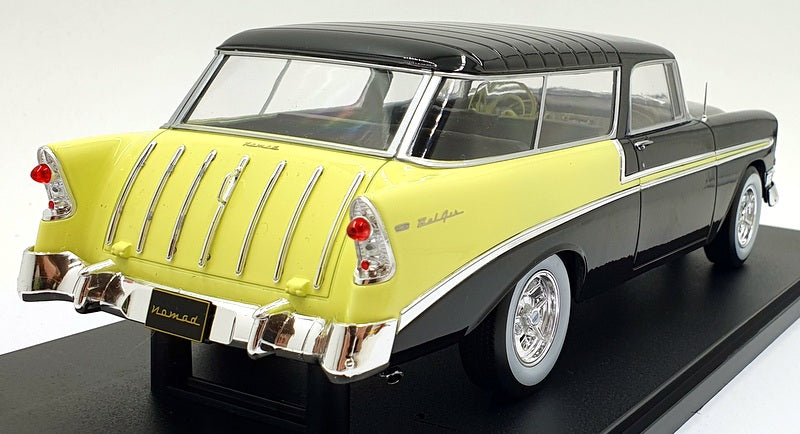 KK Scale 1/18 Scale KKDC181293 - 1956 Chevrolet Bel Air Nomad - Black