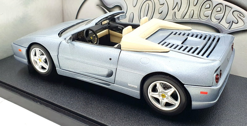 Hot Wheels 1/18 Scale 23907 Ferrari F355 Spider 1995 - Dark Silver Metallic