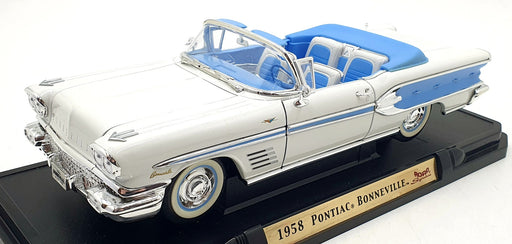 Road Signature 1/18 Scale Diecast 92438 - 1958 Pontiac Bonneville - White