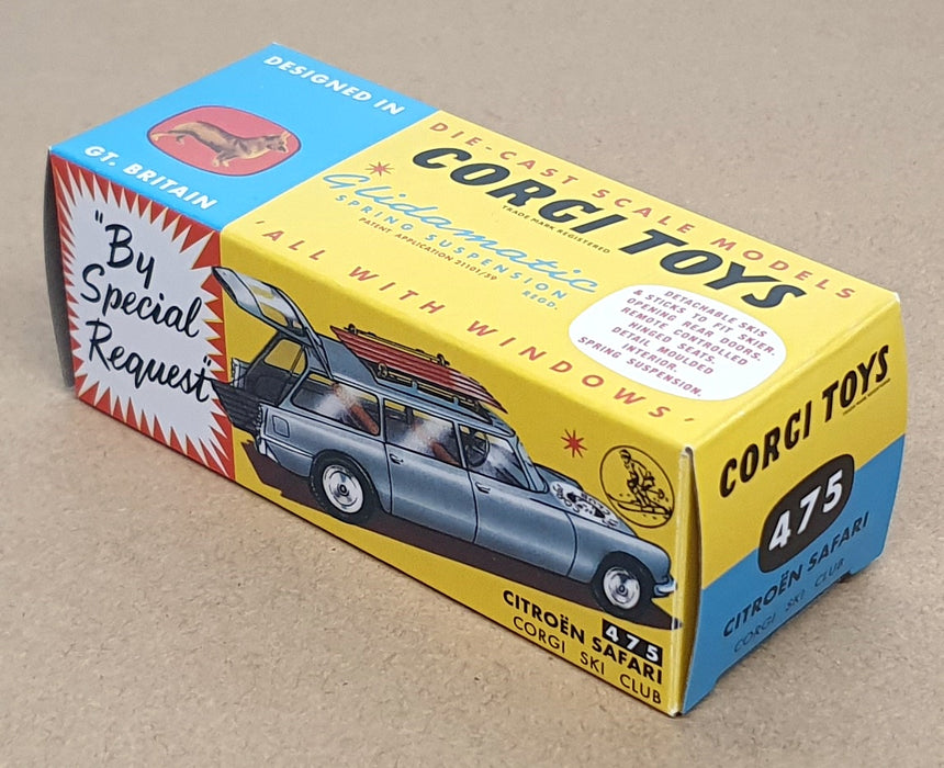 Corgi Toys 475 Reissue CD54321044 - Citroen Safari Corgi Ski Club - White