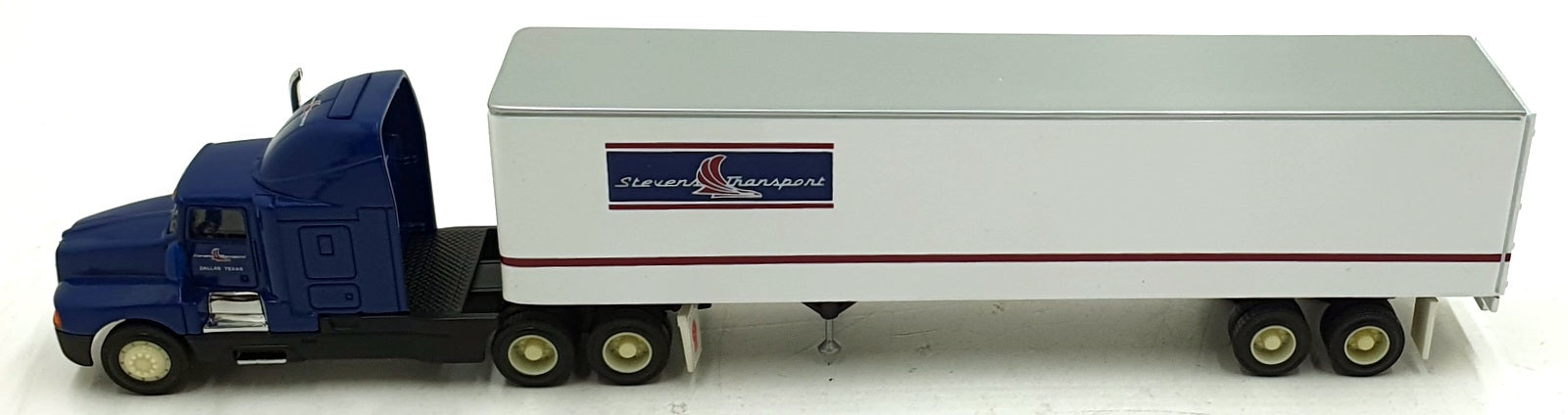 PEM 30cm Long Diecast M70507 Kenworth T600A Stevens Transport Truck - Blue/White